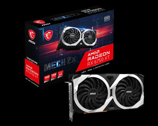 MSI RADEON RX 6750 XT MECH 2X 12G OC 12GB GDDR6 192BIT resmi