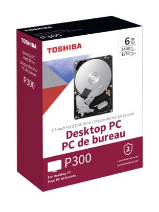 6TB TOSHIBA 5400RPM P300 SATA3 128MB HDWD260EZSTA BOX resmi