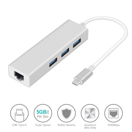CODEGEN CDG-CNV85 USB 3.0+RJ45 USB 3.1 TYPE-C HUB resmi