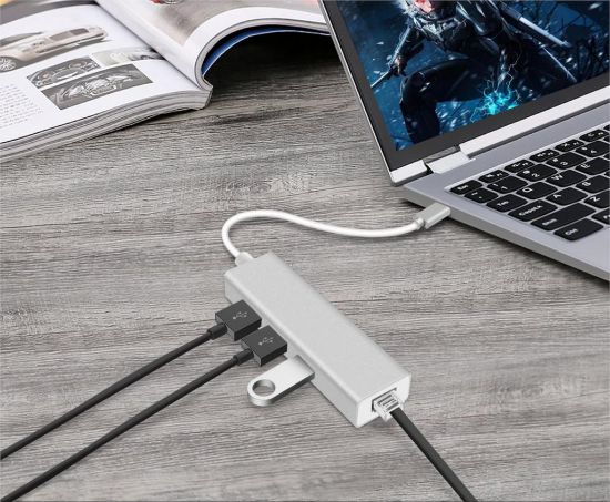 CODEGEN CDG-CNV85 USB 3.0+RJ45 USB 3.1 TYPE-C HUB resmi