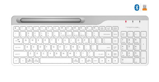 A4TECH FBK25 BLUETOOTH Q KLAVYE BEYAZ resmi