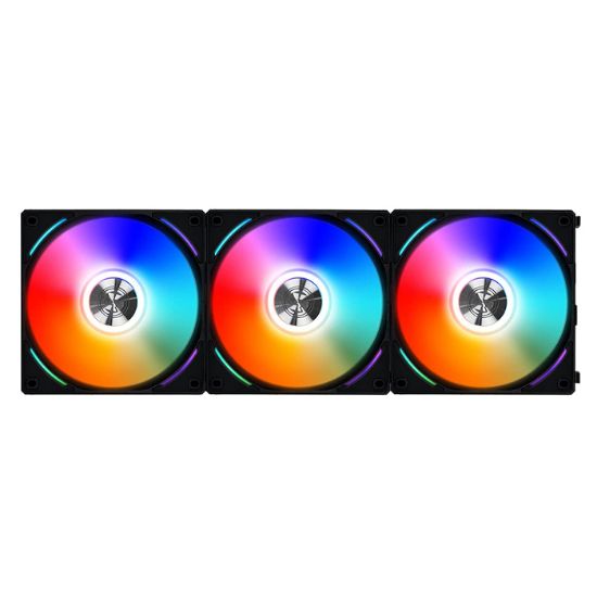 Lian Li UNI Fan AL120 Black AL120-3B 3x120mm RGB PWM Siyah Kasa Fanı resmi