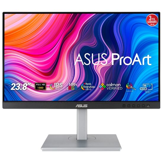 23.8 ASUS PA247CV FHD IPS 5MS 75HZ HDMI DP USB-C resmi
