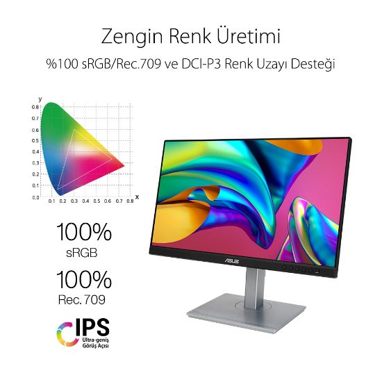 23.8 ASUS PA247CV FHD IPS 5MS 75HZ HDMI DP USB-C resmi