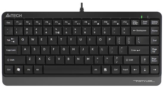 A4 TECH FK11 SLIM Q KLAVYE USB GRİ resmi