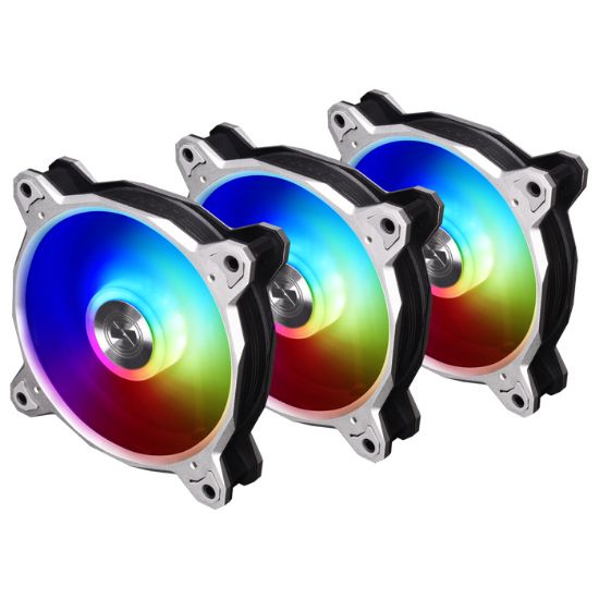 Lian Li Bora Digital Silver BR DIGITAL-3R S (3x120mm) RGB PWM Gümüş Kasa Fanı resmi