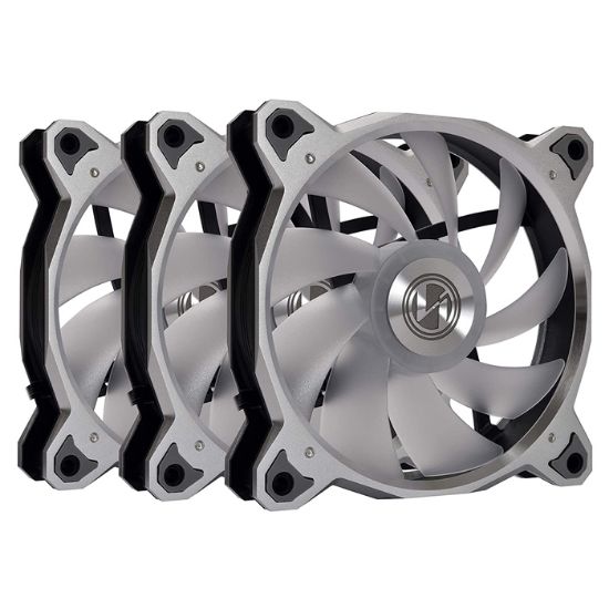 Lian Li Bora Digital Silver BR DIGITAL-3R S (3x120mm) RGB PWM Gümüş Kasa Fanı resmi