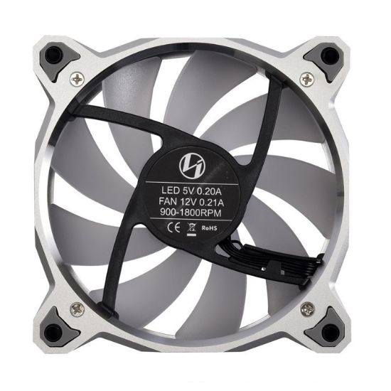 Lian Li Bora Digital Silver BR DIGITAL-3R S (3x120mm) RGB PWM Gümüş Kasa Fanı resmi