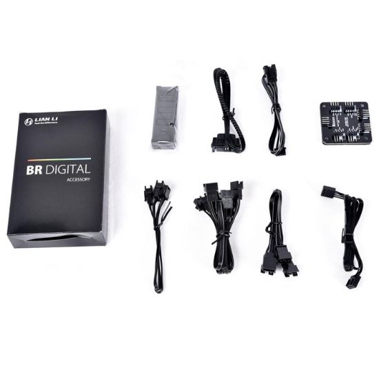 Lian Li Bora Digital Silver BR DIGITAL-3R S (3x120mm) RGB PWM Gümüş Kasa Fanı resmi