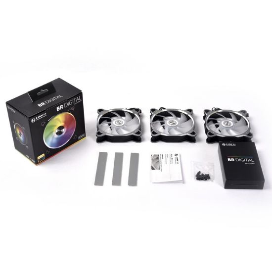 Lian Li Bora Digital Space Grey BR DIGITAL-3R G 3x120mm ARGB PWM Gri Kasa Fanı resmi