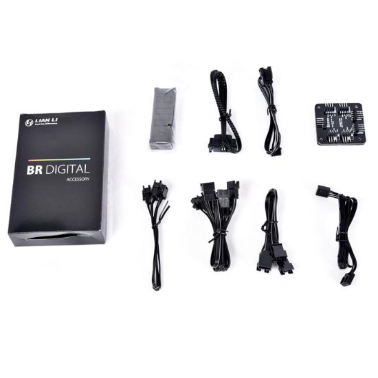 Lian Li Bora Digital Space Grey BR DIGITAL-3R G 3x120mm ARGB PWM Gri Kasa Fanı resmi