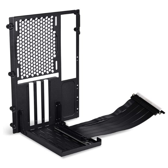 LIAN LI O11DMINI-1X-4 GEN4X16 DİKEY SİYAH GPU KİTİ resmi