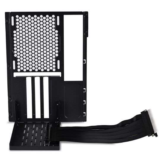 LIAN LI O11DMINI-1X-4 GEN4X16 DİKEY SİYAH GPU KİTİ resmi