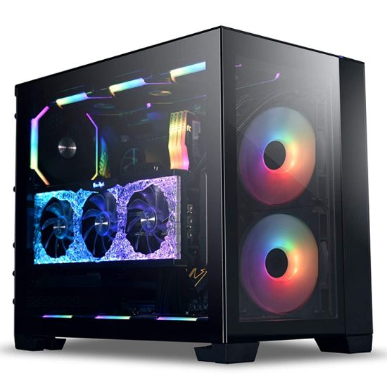 LIAN LI O11DMINI-1X-4 GEN4X16 DİKEY SİYAH GPU KİTİ resmi