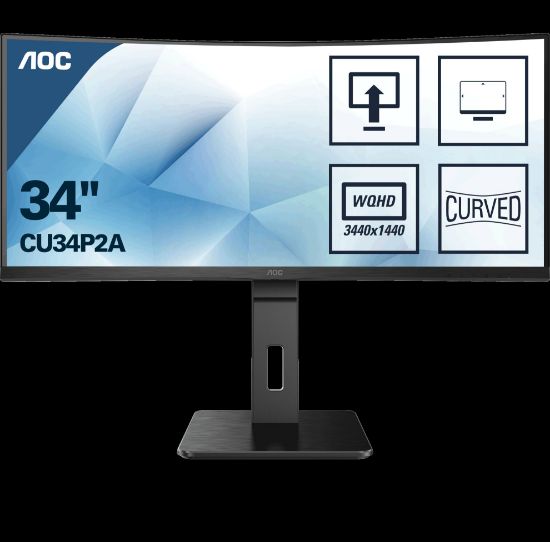 34 AOC CU34P2A IPS QHD 1MS 100HZ HDMI DP resmi