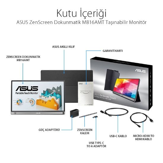15.6 ASUS MB16AMT IPS 1920x1080 5ms MONITOR resmi