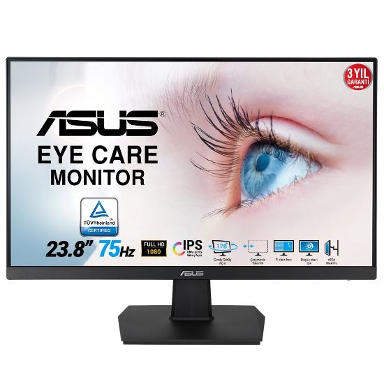 24 ASUS VA24EHE FHD IPS 5MS 75HZ HDMI DVI VGA resmi