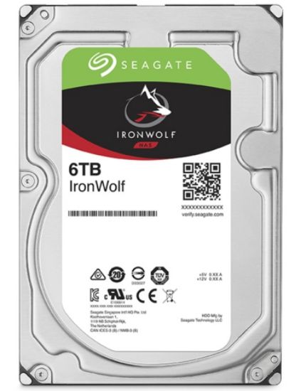 6TB SEAGATE IRONWOLF 5400RPM 256MB NAS ST6000VN001 resmi