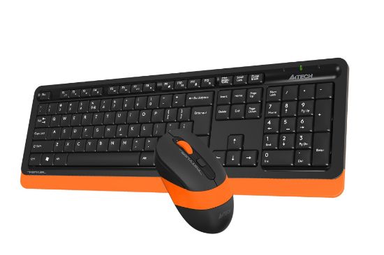 A4 TECH FG1010 Q 2.4 GHZ USB TURUNCU KLAVYE+MOUSE KABLOSUZ SET resmi