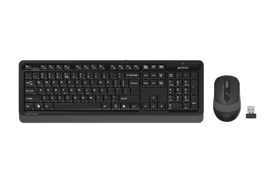 A4 TECH FG1010 Q 2.4 GHZ USB GRİ KLAVYE+MOUSE KABLOSUZ SET resmi