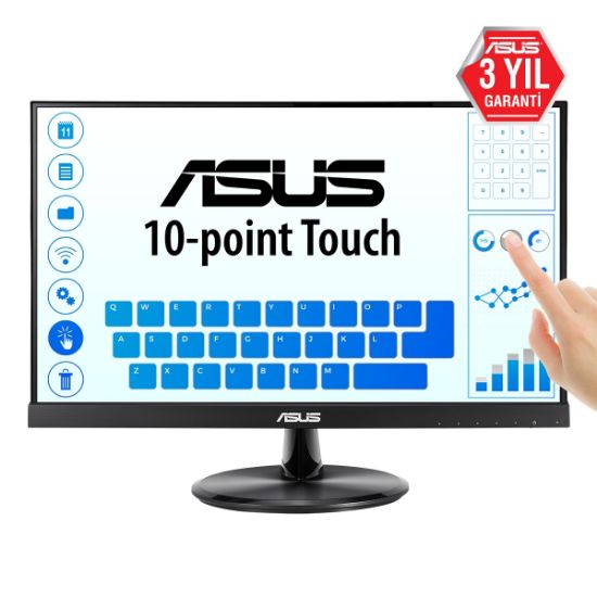 21.5 ASUS VT229H FHD IPS 5MS DOKUNMATİK HDMI VGA resmi