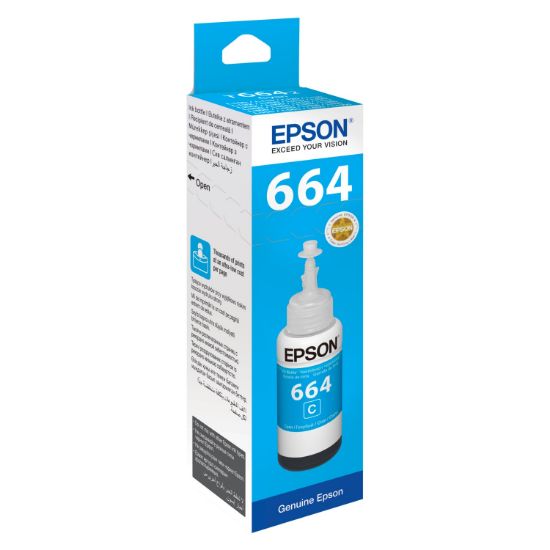 EPSON C13T66424A MAVİ KARTUŞ EP/M 70Ml(L100-L200) resmi