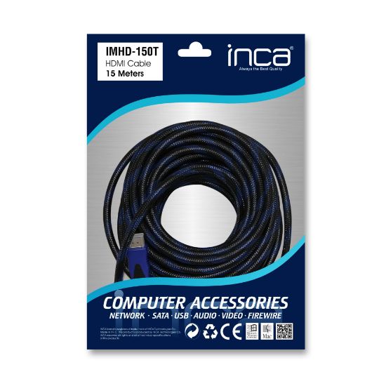 INCA IMHD-150T HDMI 1,4 V 3D ALTIN UÇLU KABLO 15MT resmi