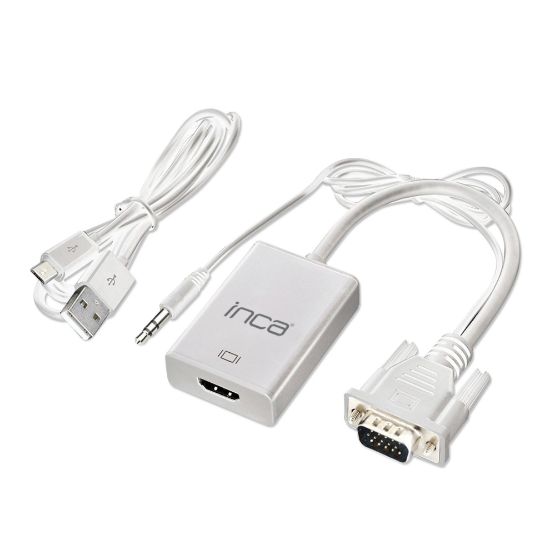 INCA IVTH-02 VGA>HDMI ÇEVİRİCİ  USB+SES KABLOSU  resmi