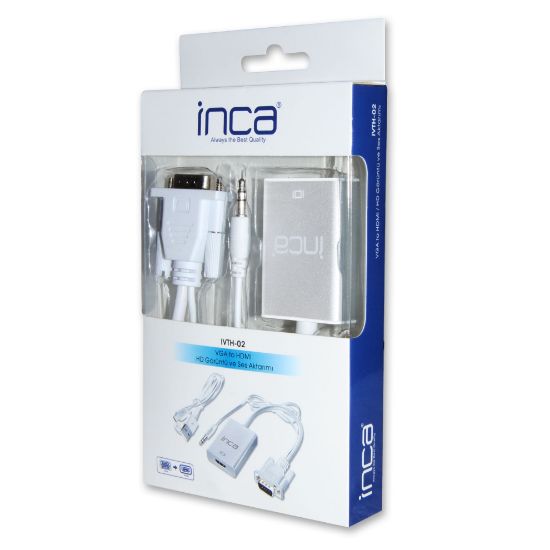 INCA IVTH-02 VGA>HDMI ÇEVİRİCİ  USB+SES KABLOSU  resmi