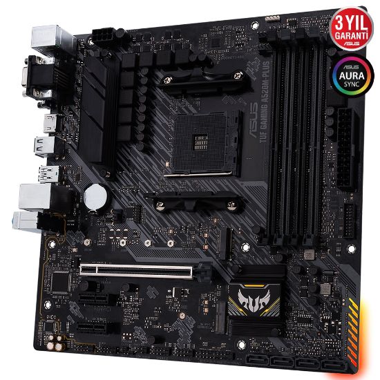 ASUS TUF GAMING A520M-PLUS WIFI 4800MHz(OC) HDMI M.2 mATX  AM4 resmi