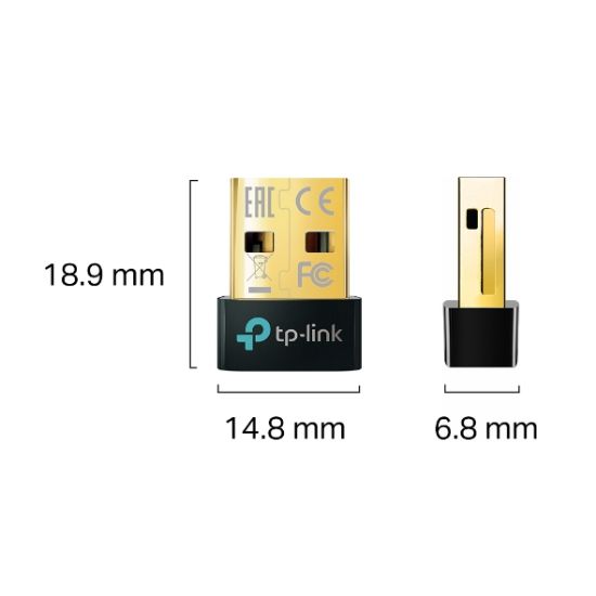 TP-LINK UB500 BLUETOOTH 5.0 MINI USB WIFI ADAPTÖR resmi