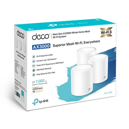 TP-LINK DECO X60 2PORT 3000Mbps (TEKLİ) resmi