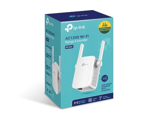 TP-LINK TL-RE305 AC1200 300Mbps PRİZ TİPİ MENZİL GENİŞLETİCİ resmi