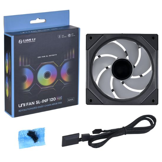 LIAN LI UNI FAN SL INFINITY 120-1 SİYAH KASA FANI resmi