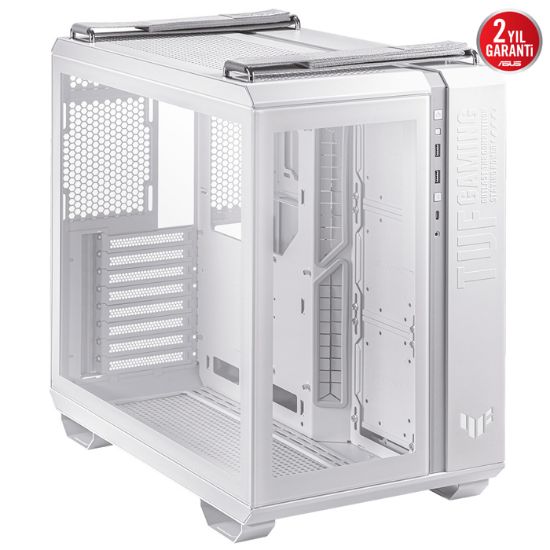 ASUS TUF GAMING GT502 TEMPERLİ CAM BEYAZ KASA resmi