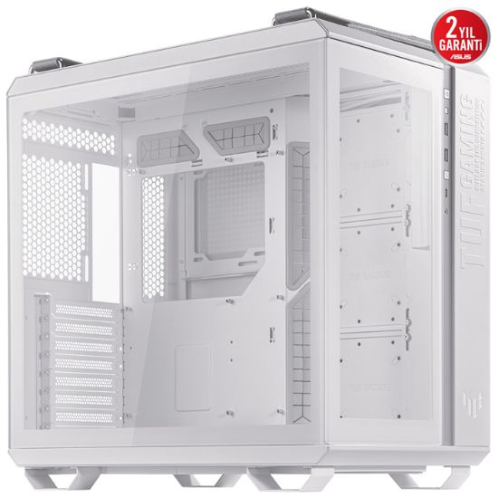 ASUS TUF GAMING GT502 TEMPERLİ CAM BEYAZ KASA resmi