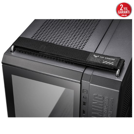 ASUS TUF GAMING GT502 TEMPERLİ CAM SİYAH KASA resmi
