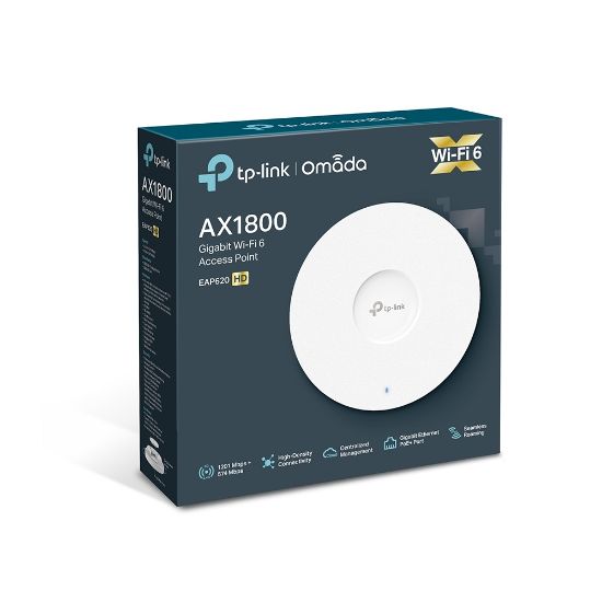 TP-LINK EAP620 AX1800 1PORT POE TAVAN TİPİ ACCESS POINT resmi
