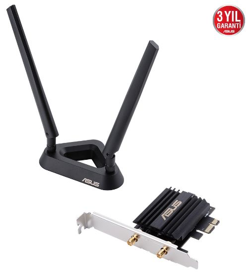 ASUS PCE-AX58BT AC3000 2402Mbps PCI EXPRESS ADAPTÖR resmi