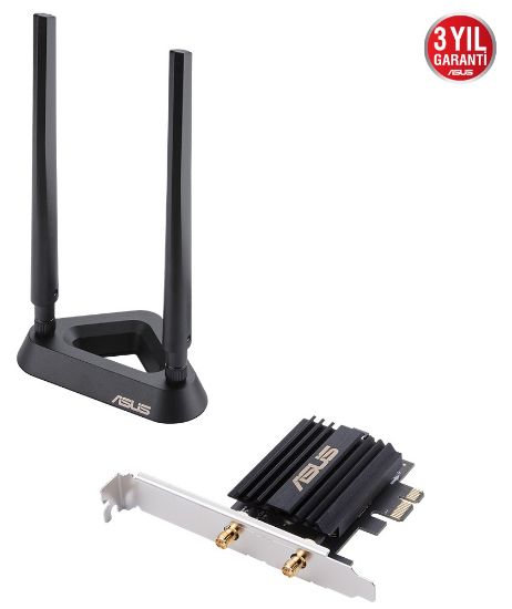 ASUS PCE-AX58BT AC3000 2402Mbps PCI EXPRESS ADAPTÖR resmi