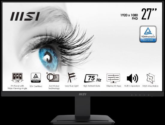 27 MSI PRO MP273 IPS FHD 5MS 75HZ HDMI DP resmi