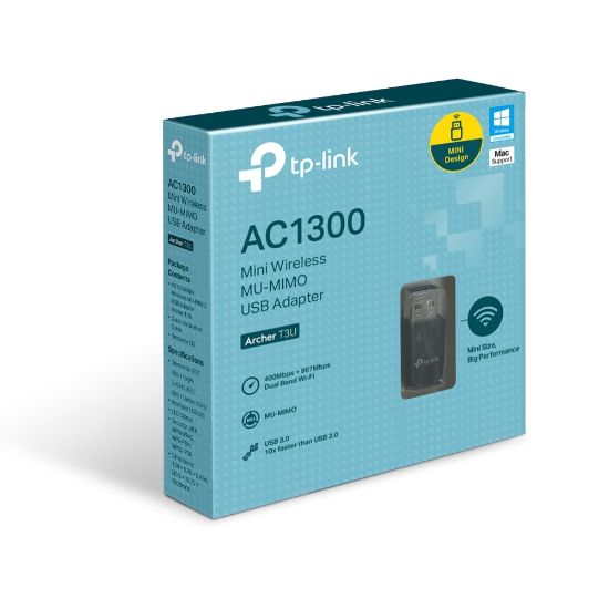 TP-LINK ARCHER T3U 1300MBPS KABLSZ DUAL BAND ADAPTÖR resmi