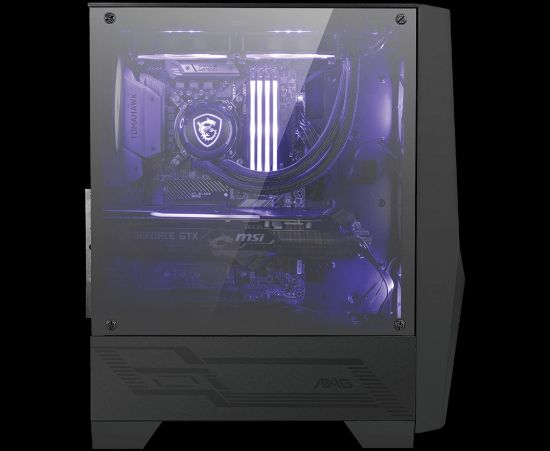 MSI MAG FORGE 100M TEMPERLİ CAM ATX GAMING KASA resmi