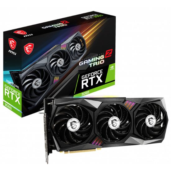 MSI GEFORCE RTX 3060 GAMING Z TRIO 12GB GDDR6 HDMI DP 192Bit resmi