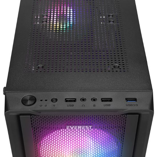 Everest MIDION Mesh PEAK 350W 4*120MM Rainbow KASA resmi