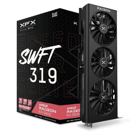 XFX Speedster SWFT 319 RX 6800 Core 16GB GDDR6 Gaming Ekran Kartı (RX-68XLAQFD9) resmi