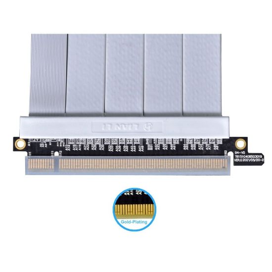 LIAN LI  RISER KABLO BEYAZ PCI-e 4.0 900MM (G89.PW-PCIV-4-90W) resmi