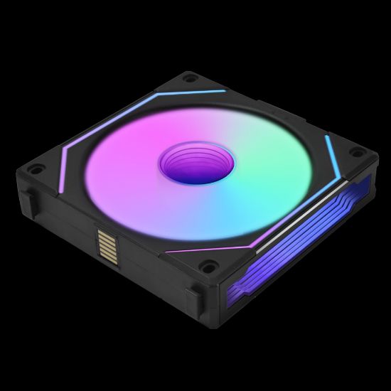 LIAN LI REVERSE UNI FAN SL-INFINITY 120-1 SİYAH KASA FANI resmi