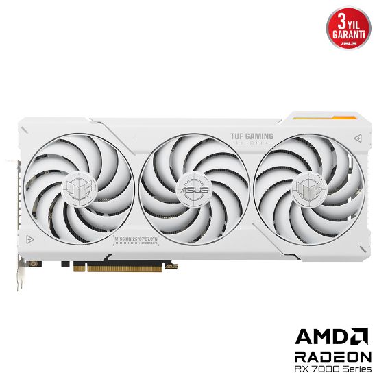 ASUS TUF-RX7800XT-O16G-WHITE-GAMING 16GB GDDR6 HDMI DP 256BİT  resmi