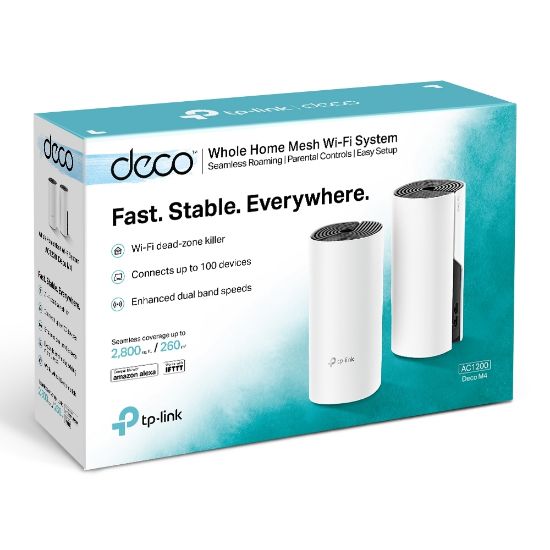 TP-LINK DECO M4 AC1200 2PORT ROUTER(İKİLİ) resmi